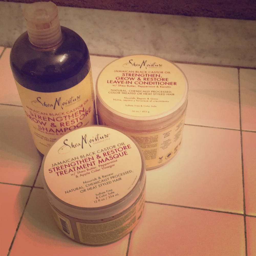 3 Shea Moisture Jamaican Black Castor Oil Products